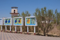 Schilder zum ehemaligen Aralsee