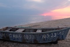 am Strand von Baku