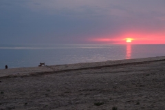 am Strand von Baku