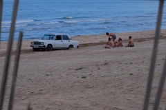 am Strand von Baku