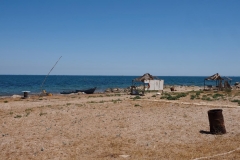 am Strand von Baku