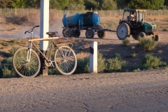 Auf den Straßen in Usbekistan