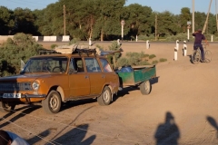 Auf den Straßen in Usbekistan