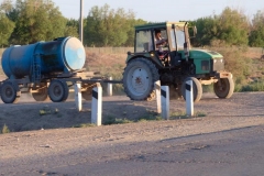 Auf den Straßen in Usbekistan