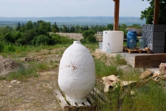 Unser Schlafplatz in der Nähe von Tokhliauri in Georgien