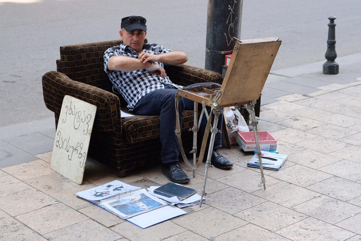 Menschen und Märkte in Tiflis