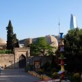 Blick über die Altstadt von Baku