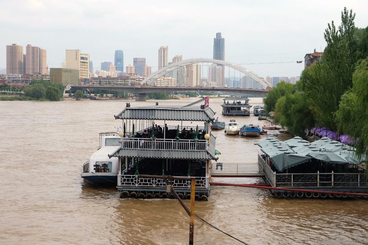 Lanzhou Stadt am gelben Fluss, China