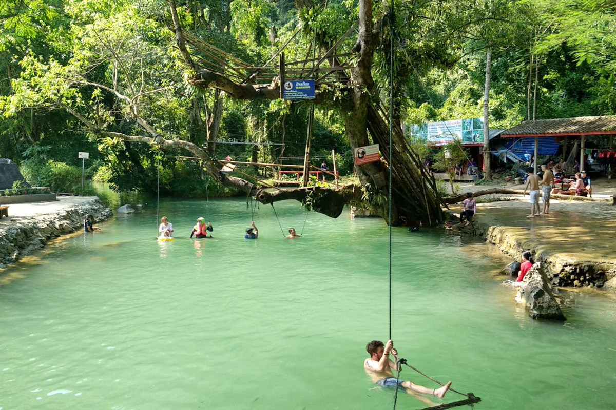 Partyort Vang-Vieng in Laos