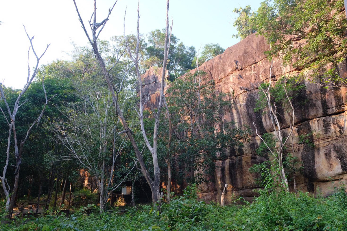 Die Mauer in Laos